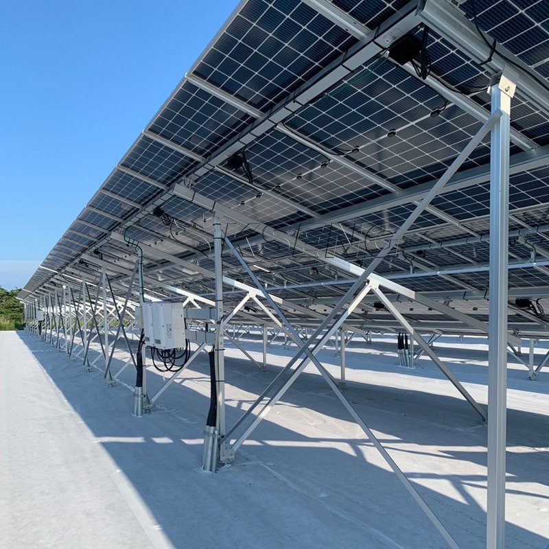 HDG solar mounting structures